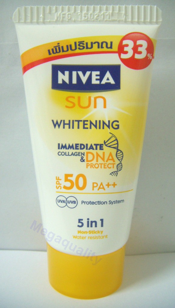 NIVEA SUN BLOCK FACE Whitening Immediate Collagen & DNA Protect SPF50