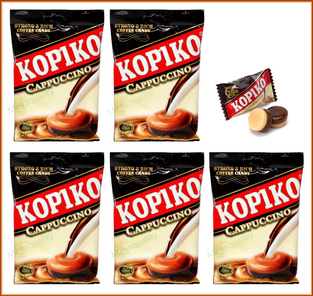 KOPIKO Cappuccino Delicious Rich Coffee Candy 5 Packs = 35 tablets | eBay