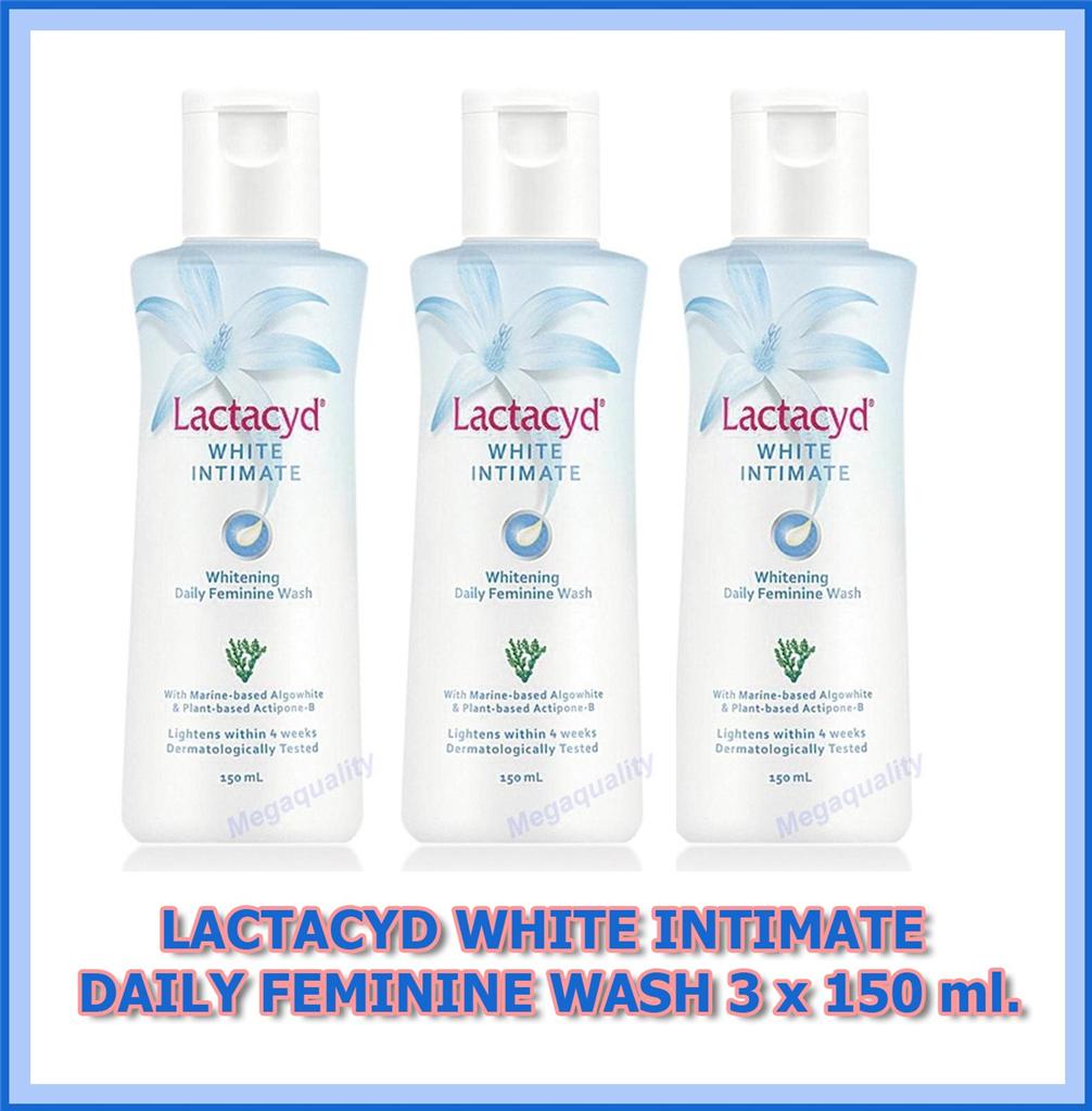 3 x 150 ml LACTACYD WOMEN FEMALE DAILY FEMININE WHITE INTIMATE WHITENING WASH eBay
