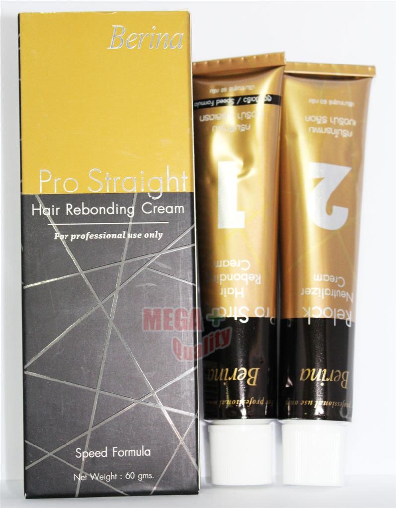 Berina Pro Straight Hair Rebonding Cream Speed Formular For Resistance Hair eBay
