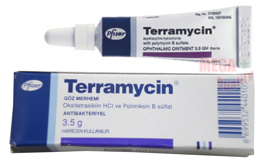 TERRAMYCIN 3.5 Gm Eye Care Ointment For Cat Cattle Dog Horse Infection