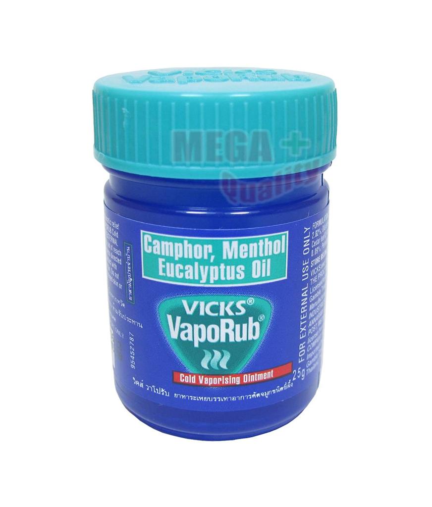 25g VICKS VapoRub Ointment Relief Cold Vaporizing Clogged Nose Nasal Throat Rub eBay