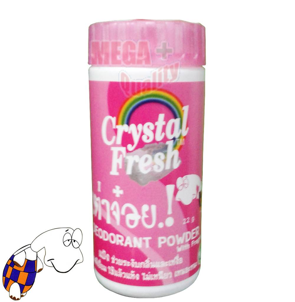 Crystal Fresh Deodorant Powder Natural Herbal with Fragrance
