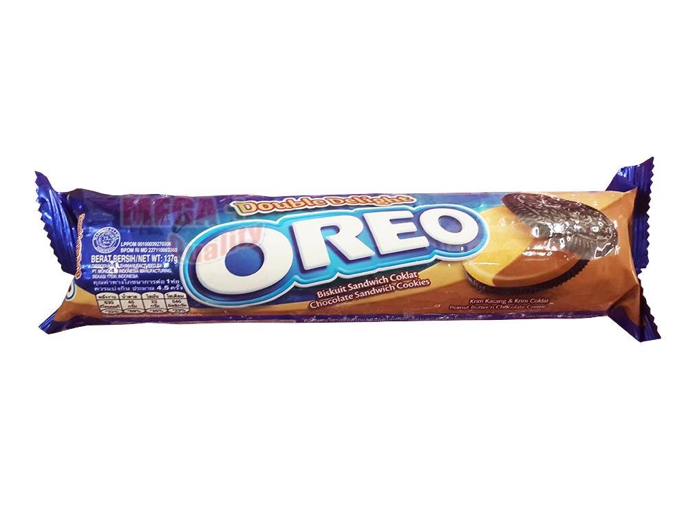 OREO Double Delight Chocolate Sandwich Cookie Peanut Butter+Chocolate
