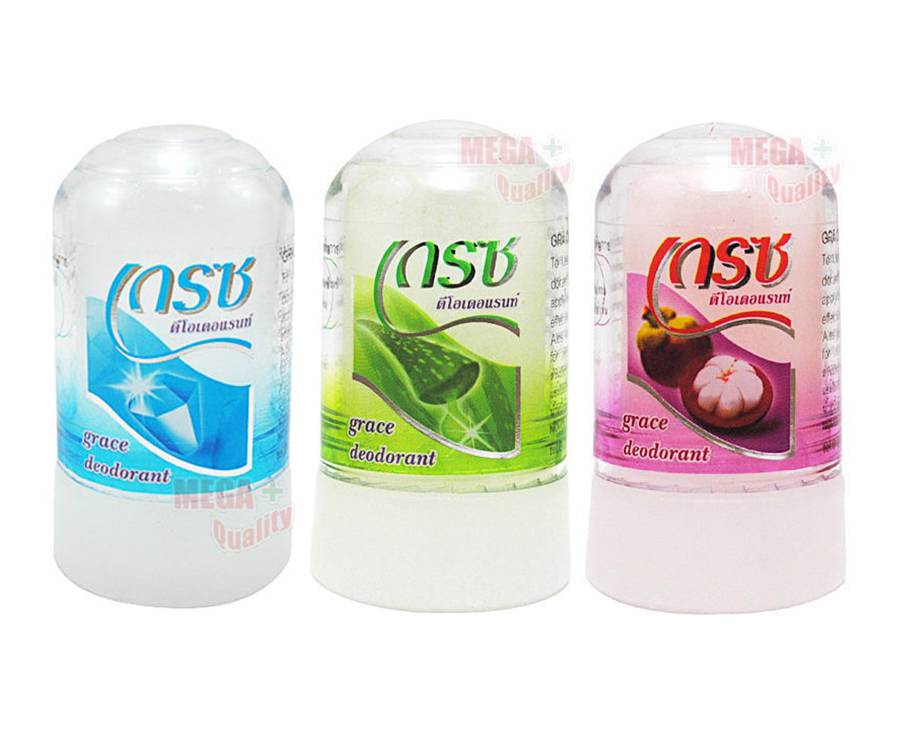 Grace Deodorant Alum Rock Stick Antiperspirant Crystal Aloe Vera