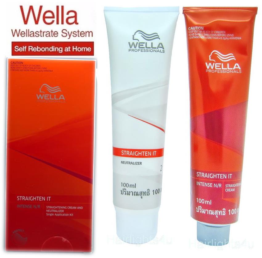 WELLA WELLASTRATE Permanent Straight System Hair Straightening Cream Intense eBay