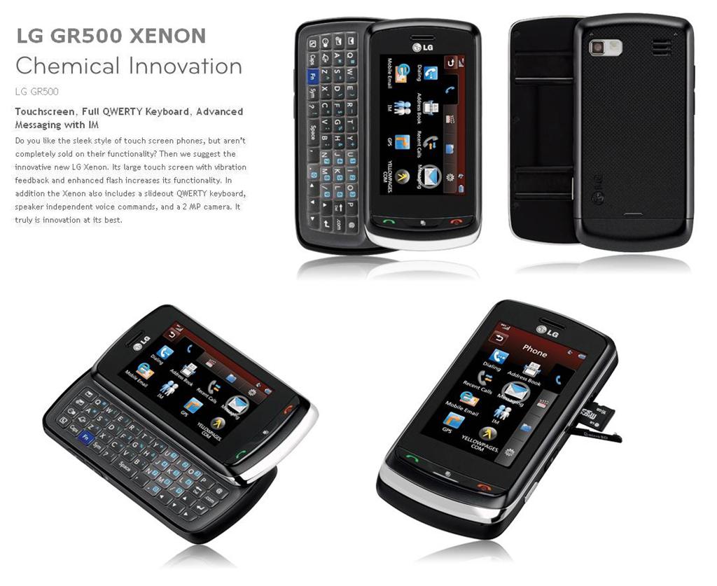 new lg xenon gr500 unlocked touchscreen slider phone 3g ebay new lg xenon gr500 unlocked touchscreen slider phone 3g ebay