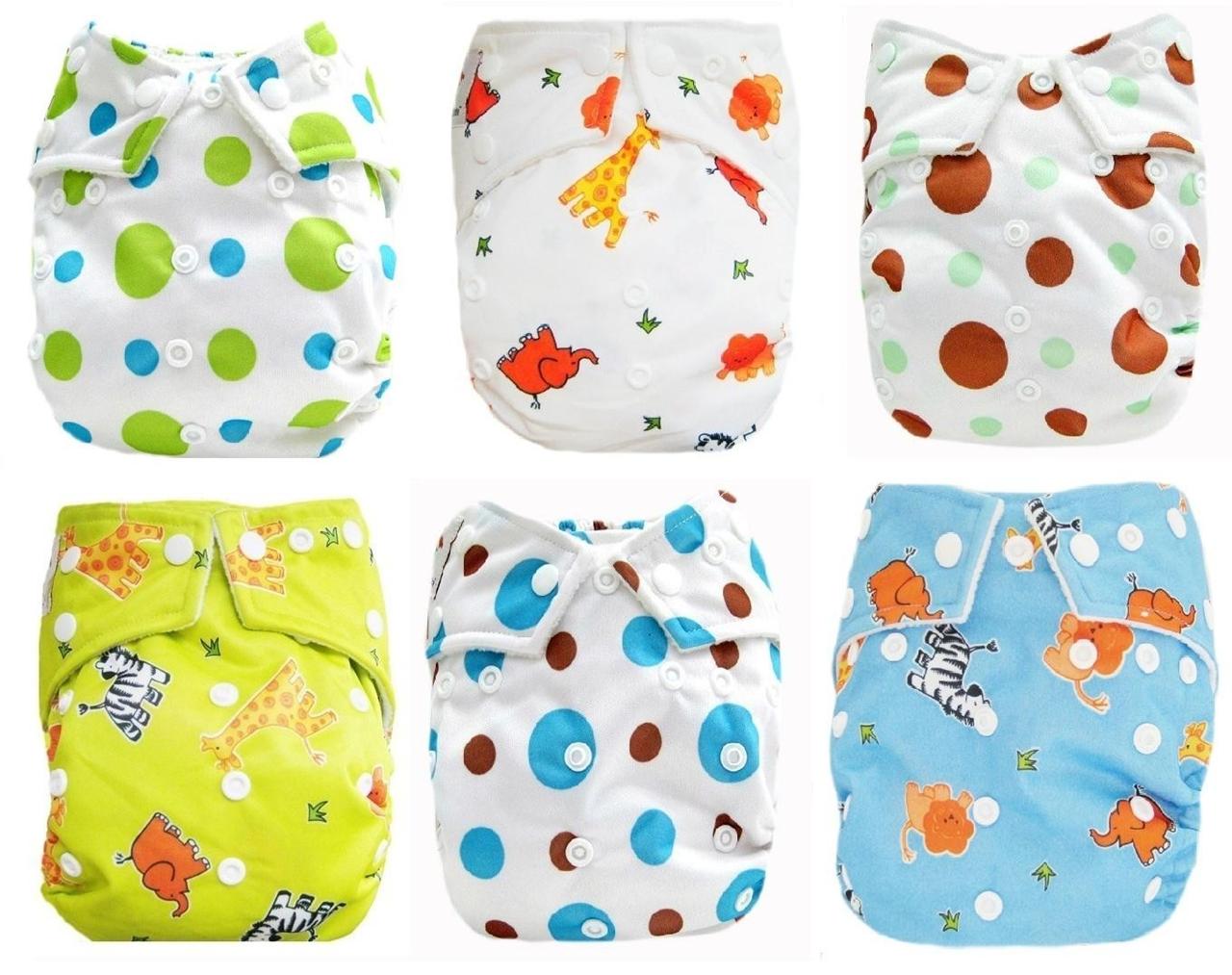 New KaWaii Baby Cloth Diaper One Size OS Goodnight Heavy Wetter 2 Large
