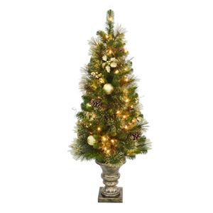 2 4 indoor outdoor pre lit decorative artificial potted 2 4 indoor outdoor pre lit decorative artificial potted