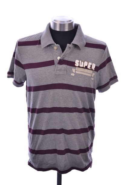 Neues-Herren-Superdry-Super-Split-Polo-T-Shirt-Groesse-M-Ref-GC7745-0100