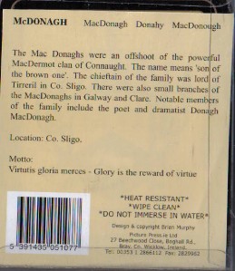 Mcdonagh Crest
