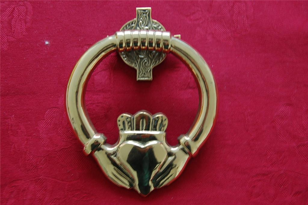 Irish CLADDAGH quality Brass Door Knocker Size Selectable eBay
