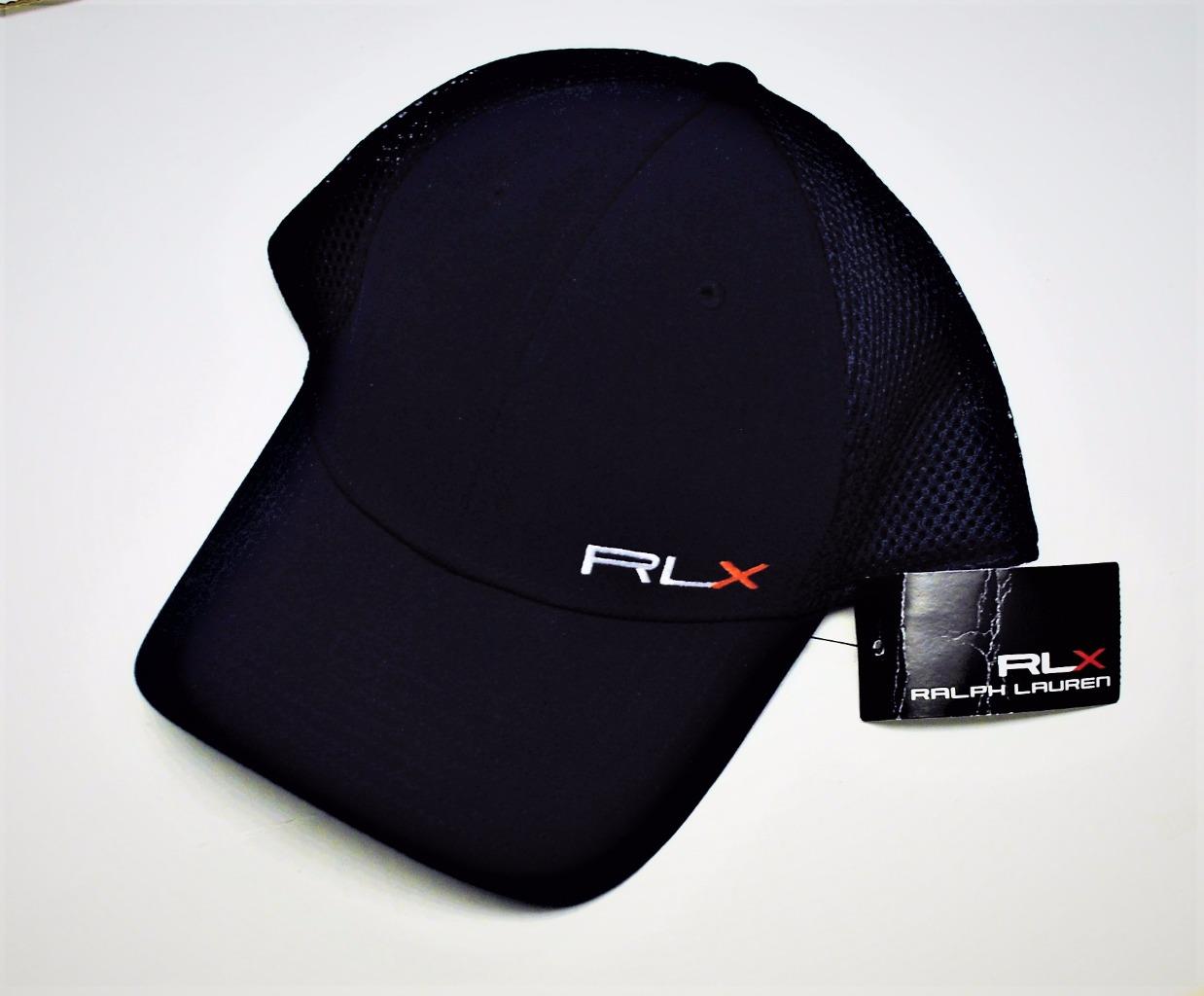 New Mens Ralph Lauren RLX CarryOver navy golf cap polyester Fitted L/XL