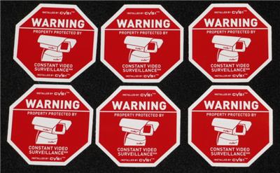 Surveillance Camera System on Video Surveillance System Security Camera Stickers Cctv Ebay