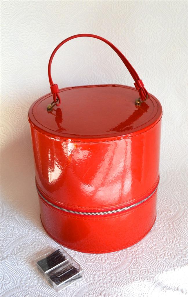 AWESOME Vintage Retro Travel Train Wig Case Hat Storage ...