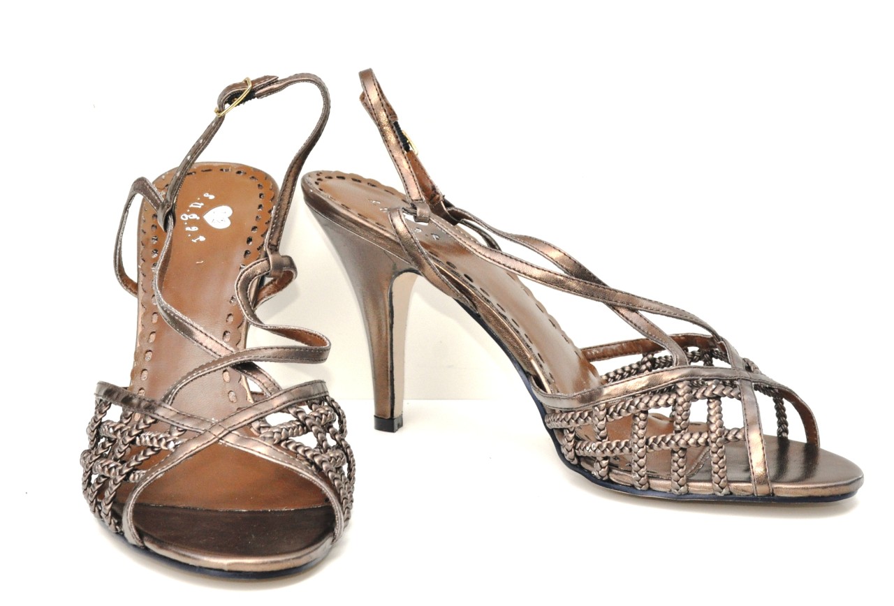 Half Sugar Bronze High Heel Womens Sandals Evening Dress Shoes Retail ...