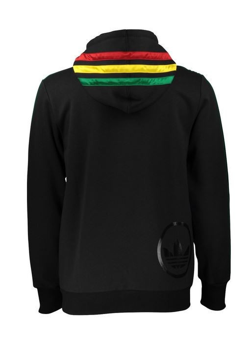 Adidas Rasta Big Stripe Hoody Sweater Jacket Z62613 Se Large Jamaica