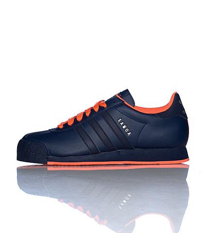 Adidas Samoa Leather Navy Blue-Orange Casual Mens Sneakers Shoes D74118 | eBay