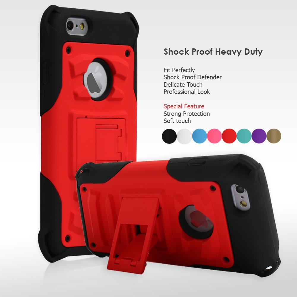 Rugged Shock Proof Heavy Duty Armor Hybrid Hard Case Cover For Mobile