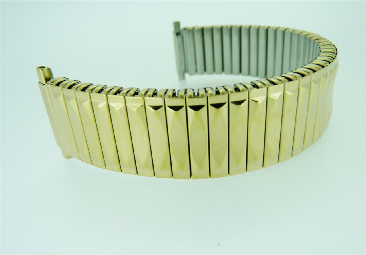 Gents Expanding (Expandable) Watch Strap (bracelet)Gold Colour 1820mm