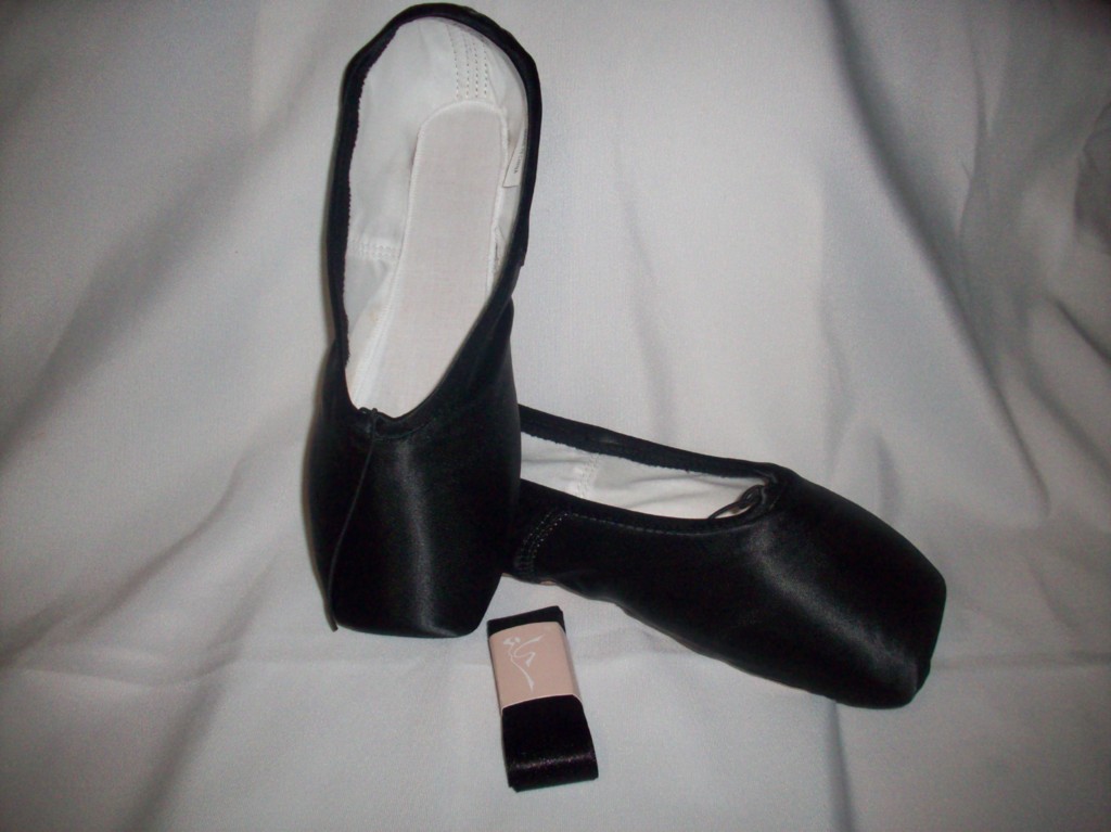 satin ballet shoes with ribbons