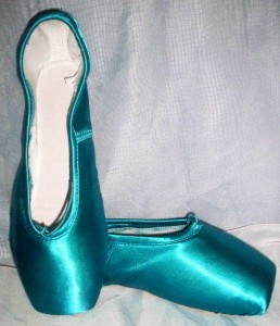 blue pointe shoes