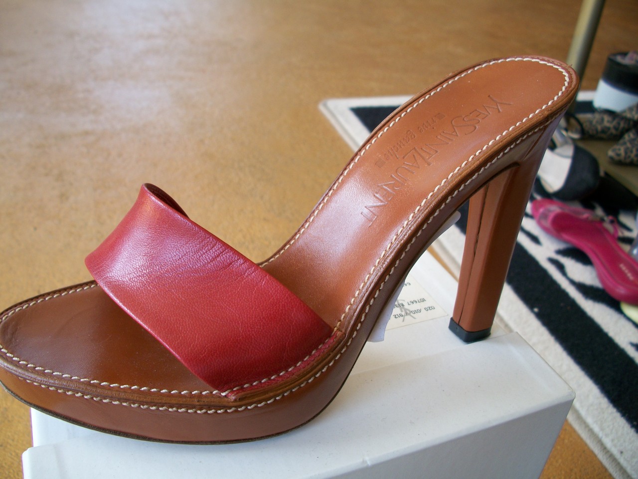 ysl red shoe