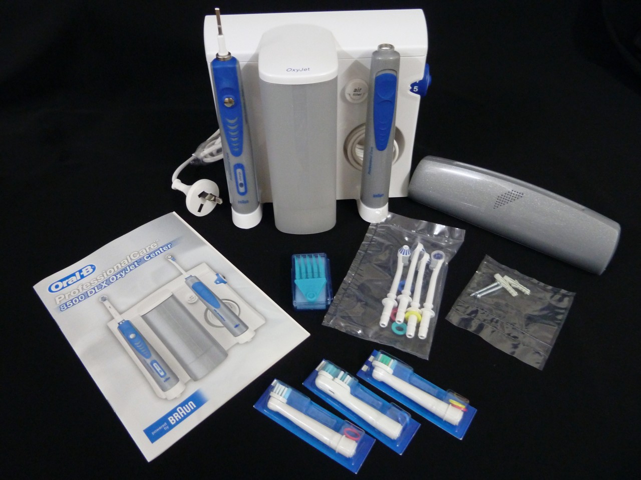 New Oral B Electric Toothbrush 8500 DLX OxyJet Center eBay