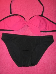 Black and pink hobie bikini
