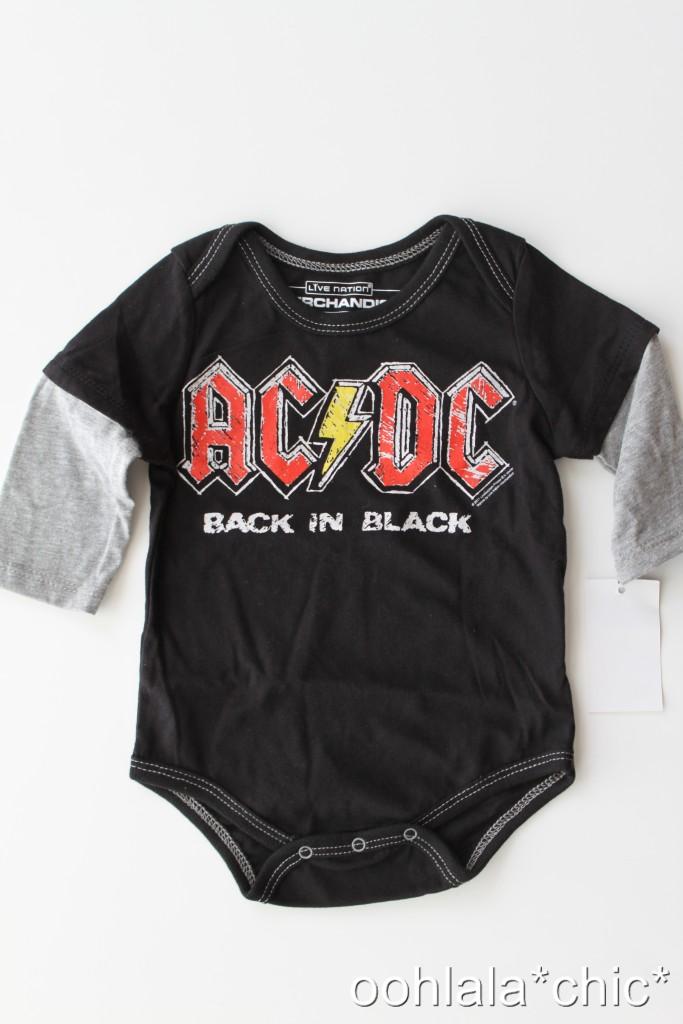 Acdc Back Black Baby Infant Newborn Boy Onesie Acdc Back Black Baby Infant Newborn Boy Onesie
