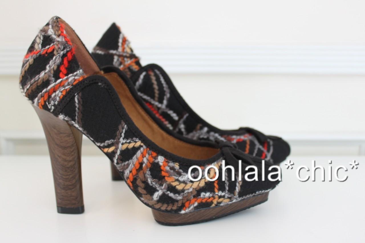 Details about ISABEL TOLEDO for Payless Knitted Multicolored Platform ...