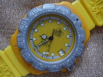 Stop Watches Vintage Tag Heuer Formula One F1 Yellow Color Watch S25 Was Sold For R1 000 00 On 4 Nov At 23 31 By Vintagetimewatches In Cape Town Id 16851854