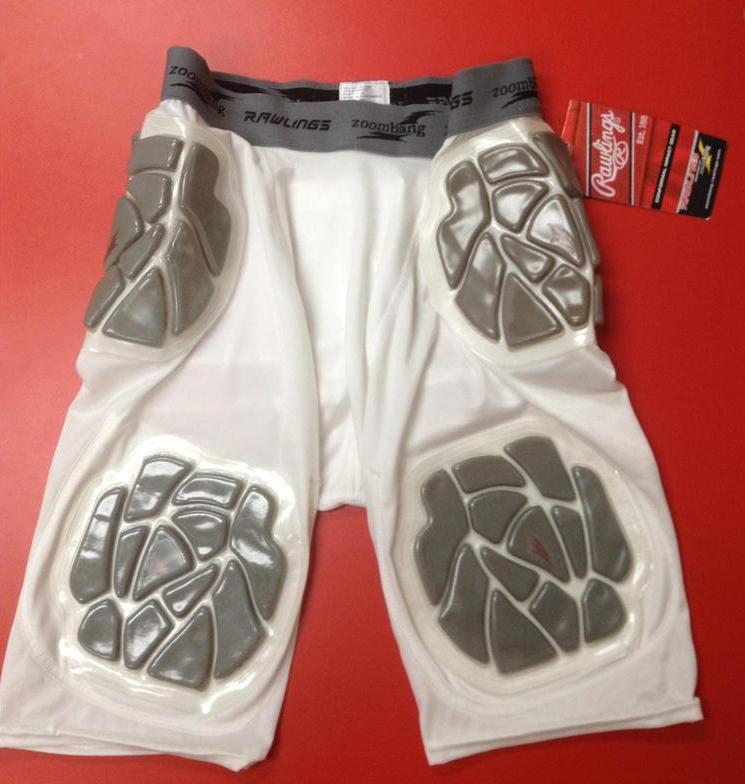 Rawlings Zoombang zbag5 Pad Padded Football Compression Shorts/Girdle