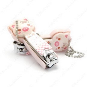S0209-28 ( x1) Cute Cartoon Nail Finger Clipper Scissor w/ Key Chain Cutter Kid - Bild 4 von 11