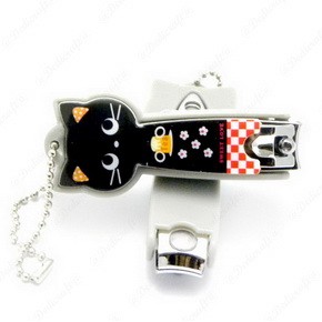 S0209-28 ( x1) Cute Cartoon Nail Finger Clipper Scissor w/ Key Chain Cutter Kid - Bild 5 von 11