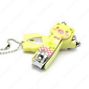 S0209-28 ( x1) Cute Cartoon Nail Finger Clipper Scissor w/ Key Chain Cutter Kid - Bild 7 von 11