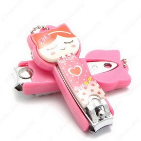 S0209-28 ( x1) Cute Cartoon Nail Finger Clipper Scissor w/ Key Chain Cutter Kid - Bild 8 von 11