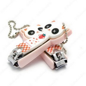 S0209-28 ( x1) Cute Cartoon Nail Finger Clipper Scissor w/ Key Chain Cutter Kid - Bild 11 von 11