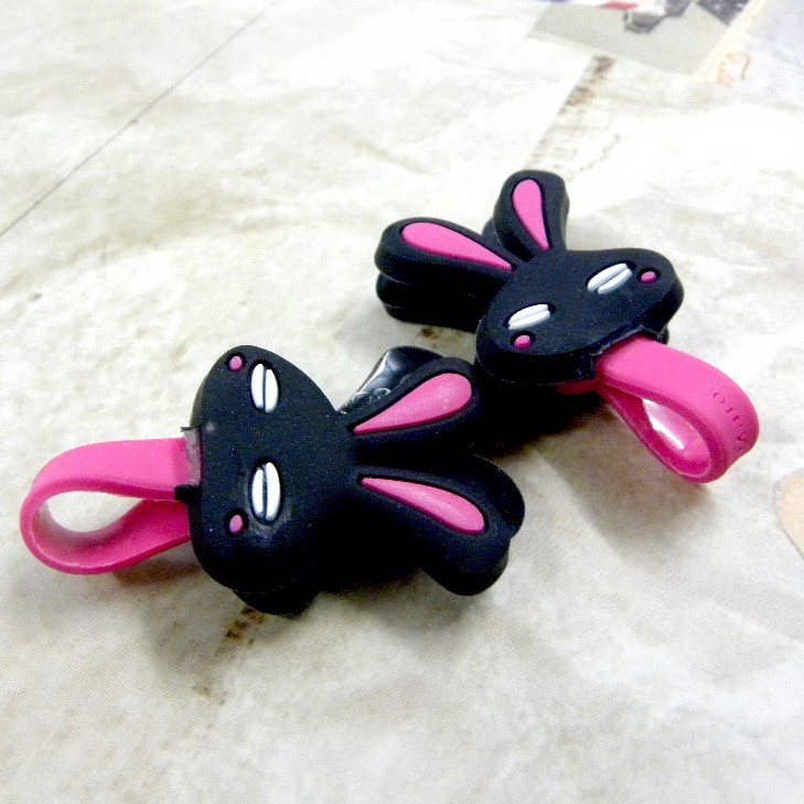 A0863P x 2pcs Cartoon Kitty Bear Wire Cord Holder Winder Cable Organizer Iphone - Bild 7 von 24