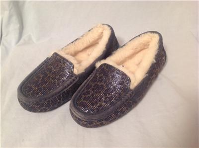 ugg australia ansley glitter moccasin slippers ugg australia ansley glitter moccasin slippers