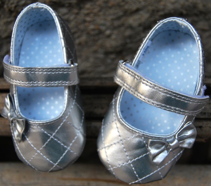 silver Mary Jane toddler baby girl shoes UK size 2 3 4 eBay