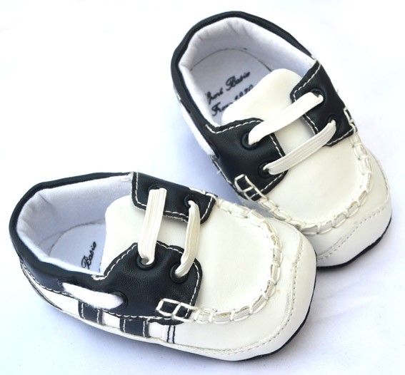 Details about new White blue infant toddler baby boy shoes size 2 3 4