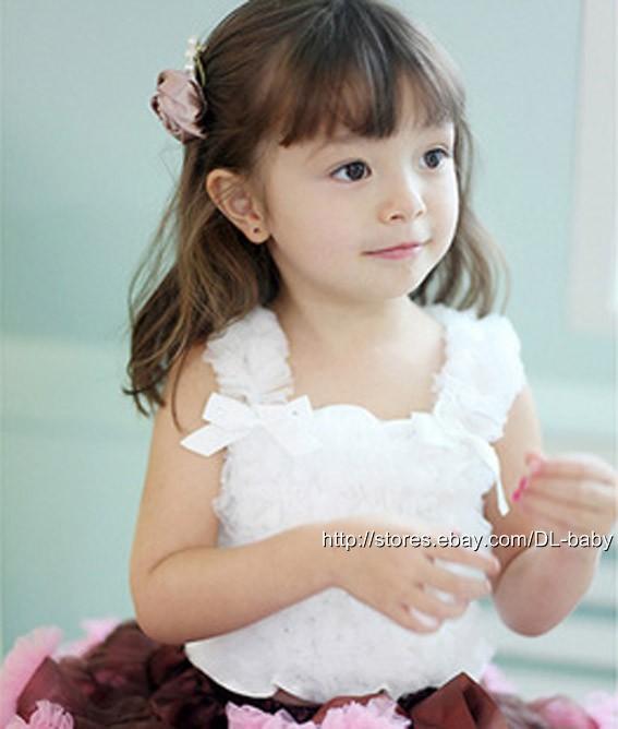 baby toddler Child kids chiffron fluffy tube petti top ruffled tutu