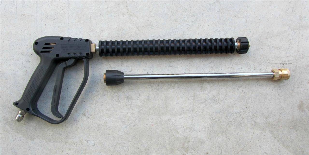 HIGH PRESSURE WATER CLEANER GUN & LANCE 4000PSI 280 BAR 3/8" QUICK