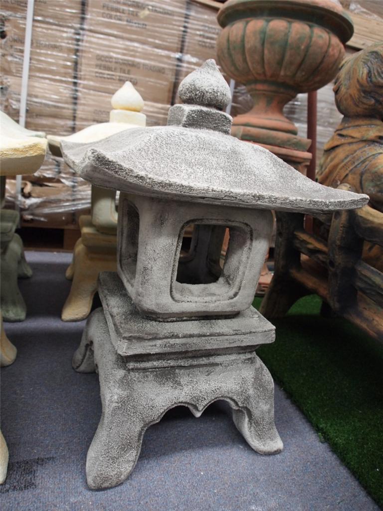 Japanese Stone Lantern Garden Ornament Concrete Feng Shui Pagoda NEW | eBay