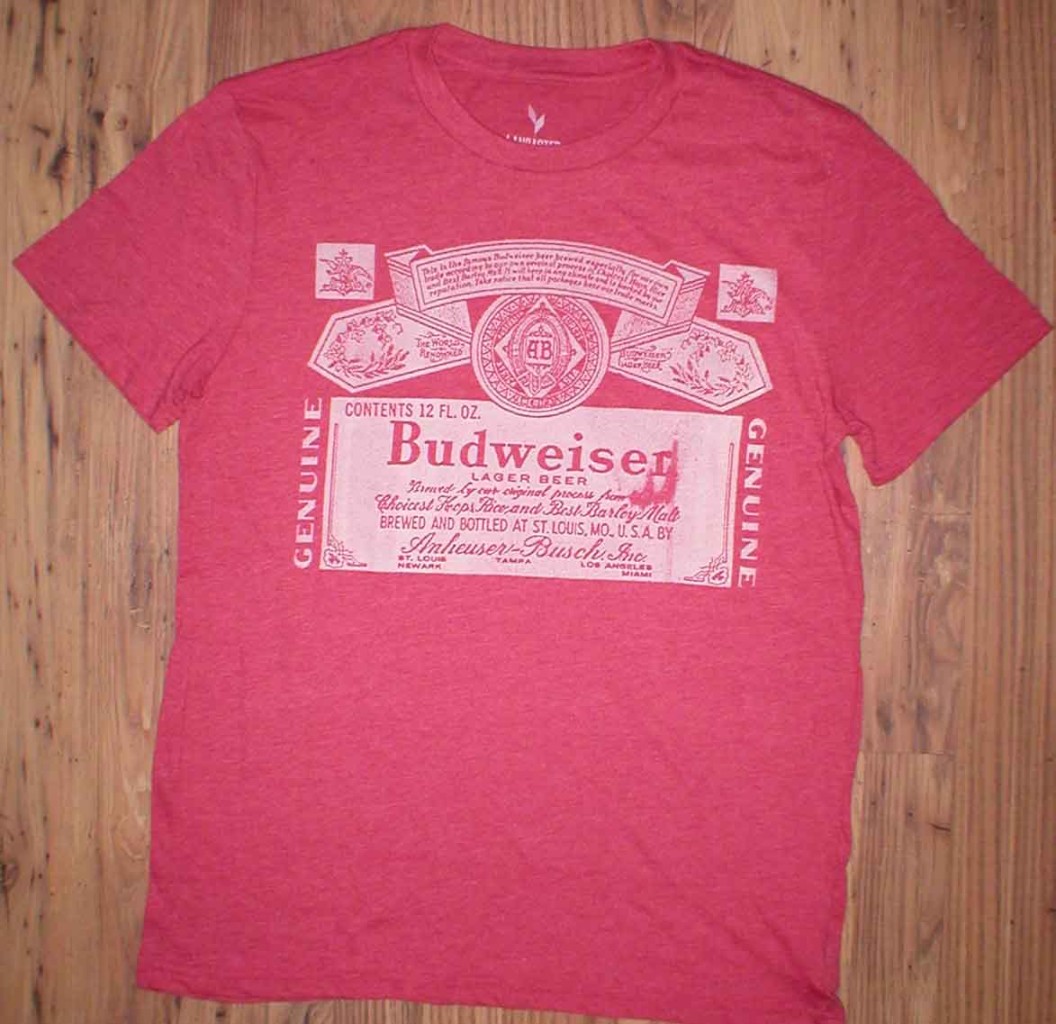 retro budweiser shirt