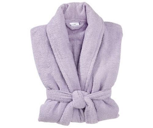 Lilac Cotton Terry Toweling Bath Robe Dressing Gown Ladies S/M 8 10 12 - 第 1/1 張圖片