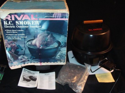 Vintage Rival K.C. Micro Smoker KC Outdoor Electric Roaster NEW