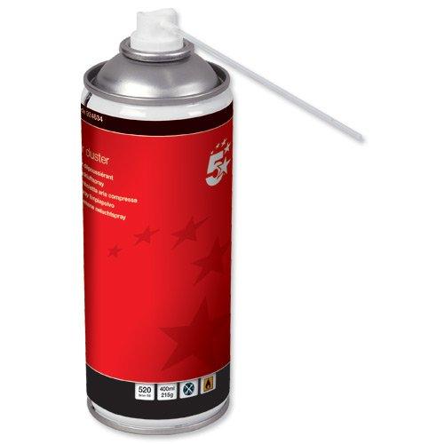 5 Star Compressed Air Duster Spray Can General Purpose Cleaning 400ml
