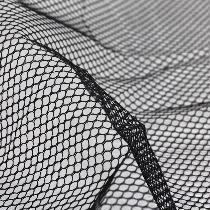 1 METRE SOFT NETTING MATERIAL MESH BLACK WHITE FASCINATORS DRESSMAKING